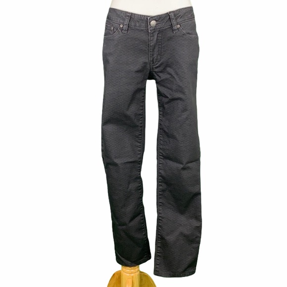 Prana Kara Charcoal Dots Print Skinny Jeans